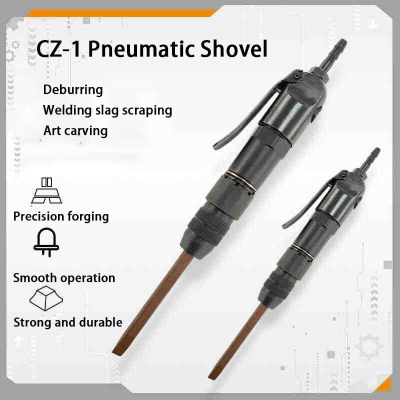 FUZHUI Pneumatic Shovel - Air Hammer Gun Handheld, Air Hammer Gun Pneumatic Hammer Shovel Tool for Air Chisel Paint Removing Deburring (CZ1 PT1/4in Japanese Connector, 1.5J, 60CZ) - Image 2